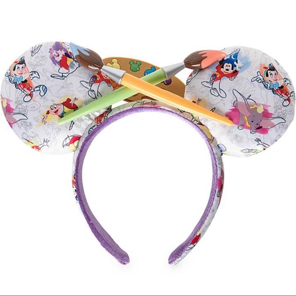 Disney parks paint and ink Minnie ears headband